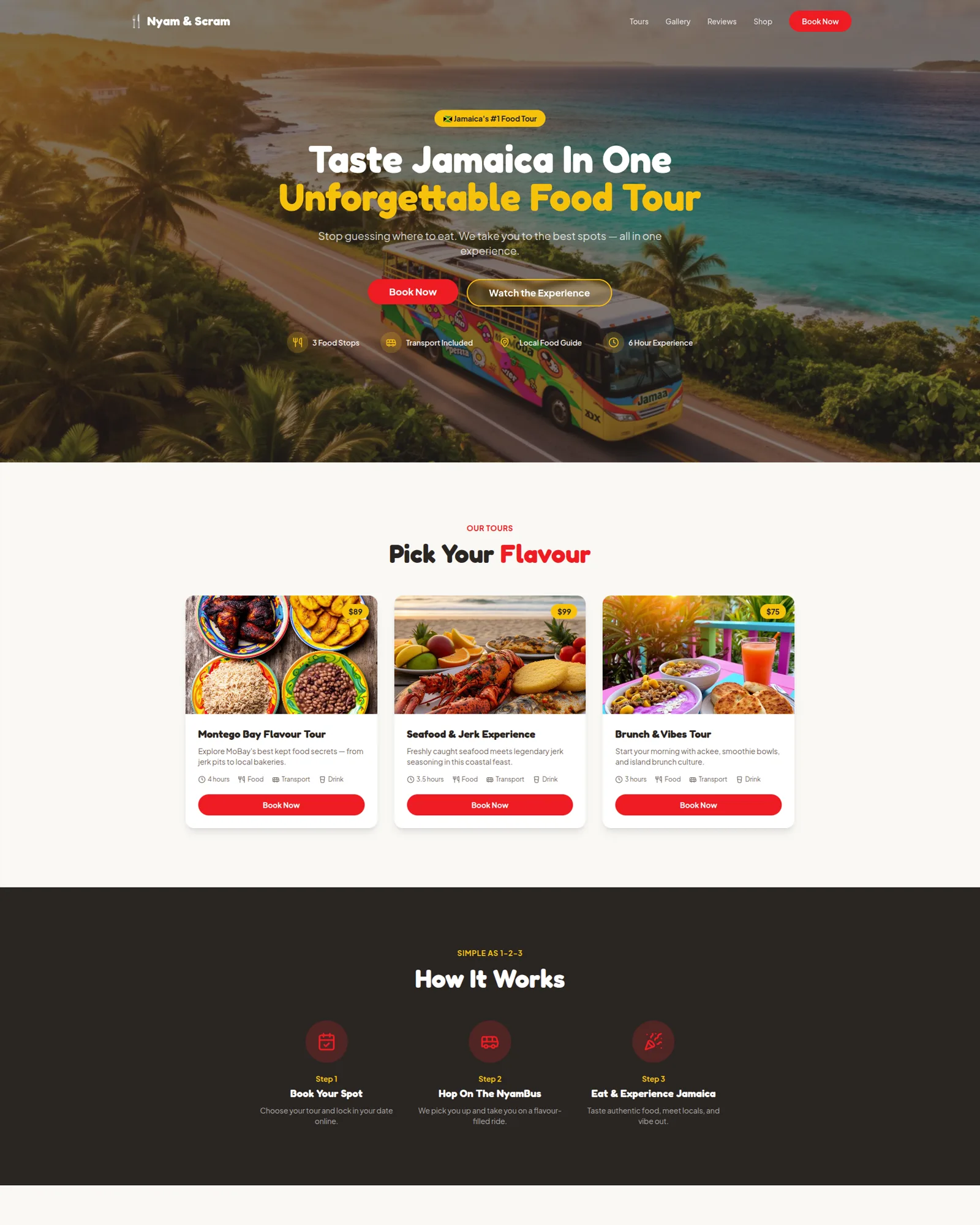 Nyam & Scram restaurant ordering image